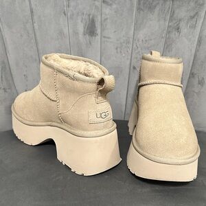 UGG Women's Beige Platform Boots #8